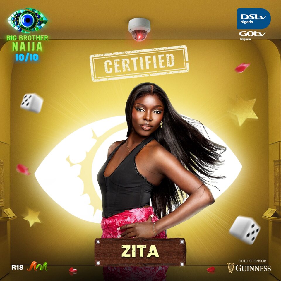 BBNaija Season 10 Housemate Zita. Photo Credit: X/Big Brother Naija