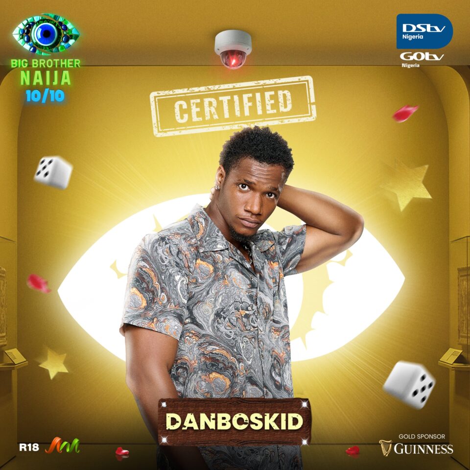 BBNaija Season 10 Housemate Danboskid. Photo Credit: X/Big Brother Naija