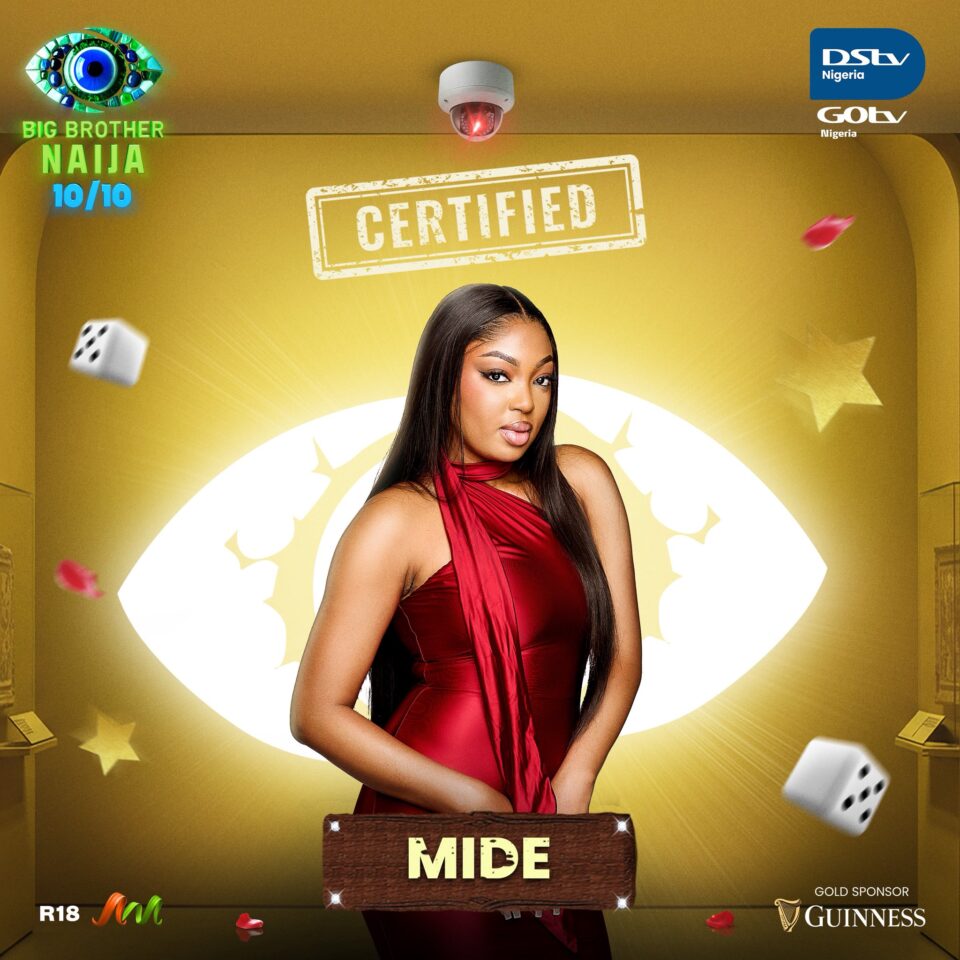 BBNaija Season 10 Housemate Mide. Photo Credit: X/Big Brother Naija