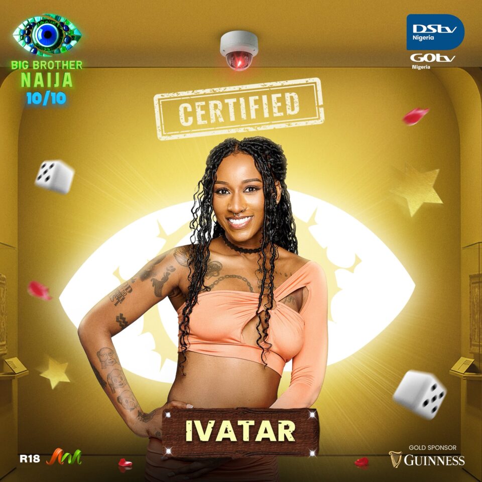 BBNaija Season 10 Housemate Ivatar. Photo Credit: X/Big Brother Naija