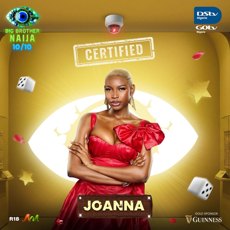 BBNaija Season 10 Housemate Joanna. Photo Credit: X/Big Brother Naija