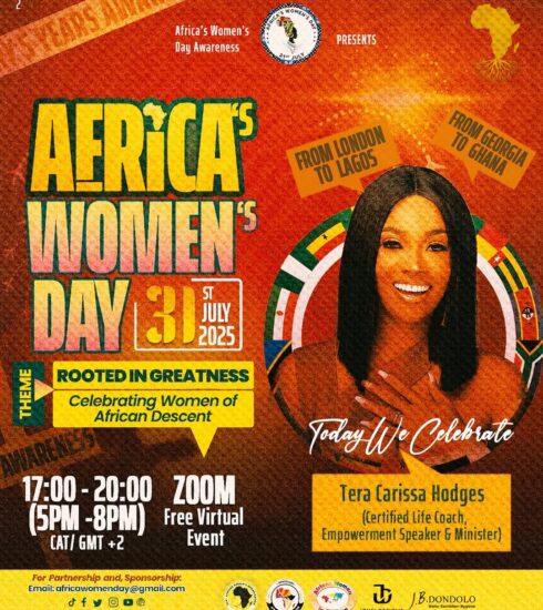 Tera Carissa Hodges to speak at 5th anniversary of Africa’s Women’s Day Virtual Celebration. Photo Credit: Africa’s Women’s Day