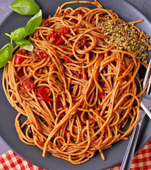 Spaghetti. Photo Credit: veganwithgusto.com