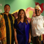 L-R: Mrs Bukola Agbaminoja, Executive Secretary/CEO, Lagos State Film and Video Censors Board; Titi Ogufere, Founder, Design Week Lagos; Mrs Bopo Oyekan-Ismaila, Permanent Secretary, Ministry of Tourism, Arts & Culture. Photo Credit: Design Week Lagos
