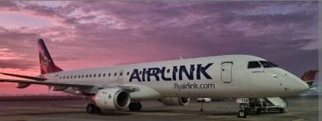 An Airlink Embraer E190 — reliability over expansion in a turbulent aviation market. Photo Credit: Airlink