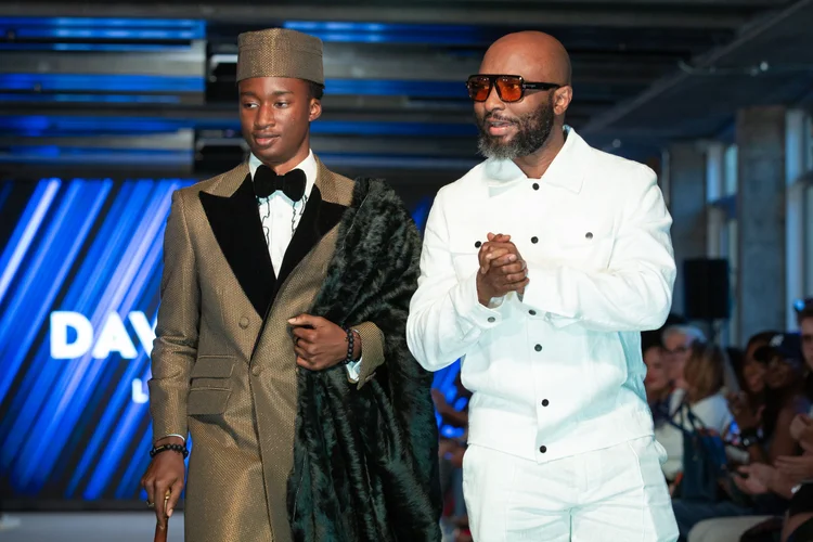 David Wej Lagos at AFWL2025. Photo Credit: Africa Fashion Week London