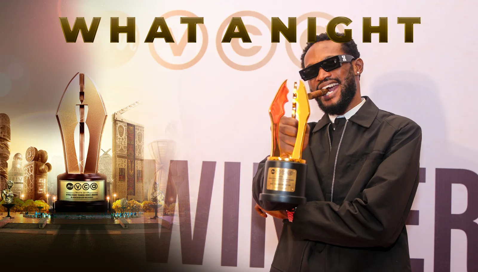Bucci Franklin Wins Best Supporting Actor. Photo Credit: Africa Magic