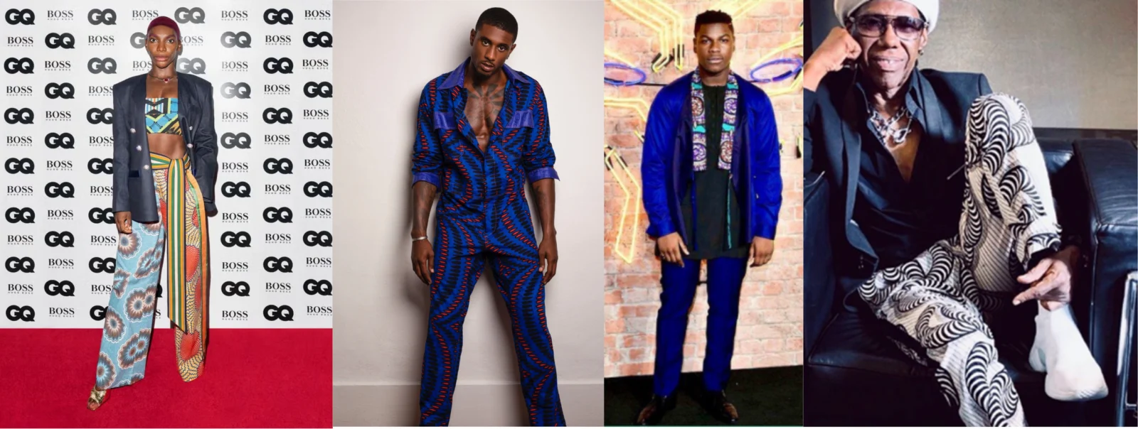 Some celebrities in Samson Soboye's designs. Photo Credit: Africa Fashion Week London