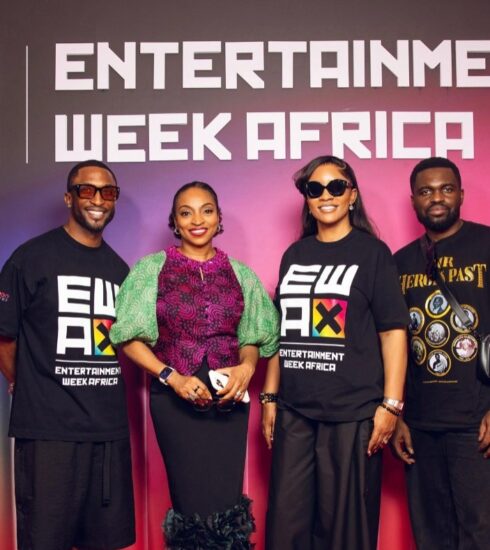 Darey Art Alade, Hon. Minister Hannatu Musawa, Deola Art Alade, and Solomon Sonaiya present at EWA 2025. Photo Credit: EWA