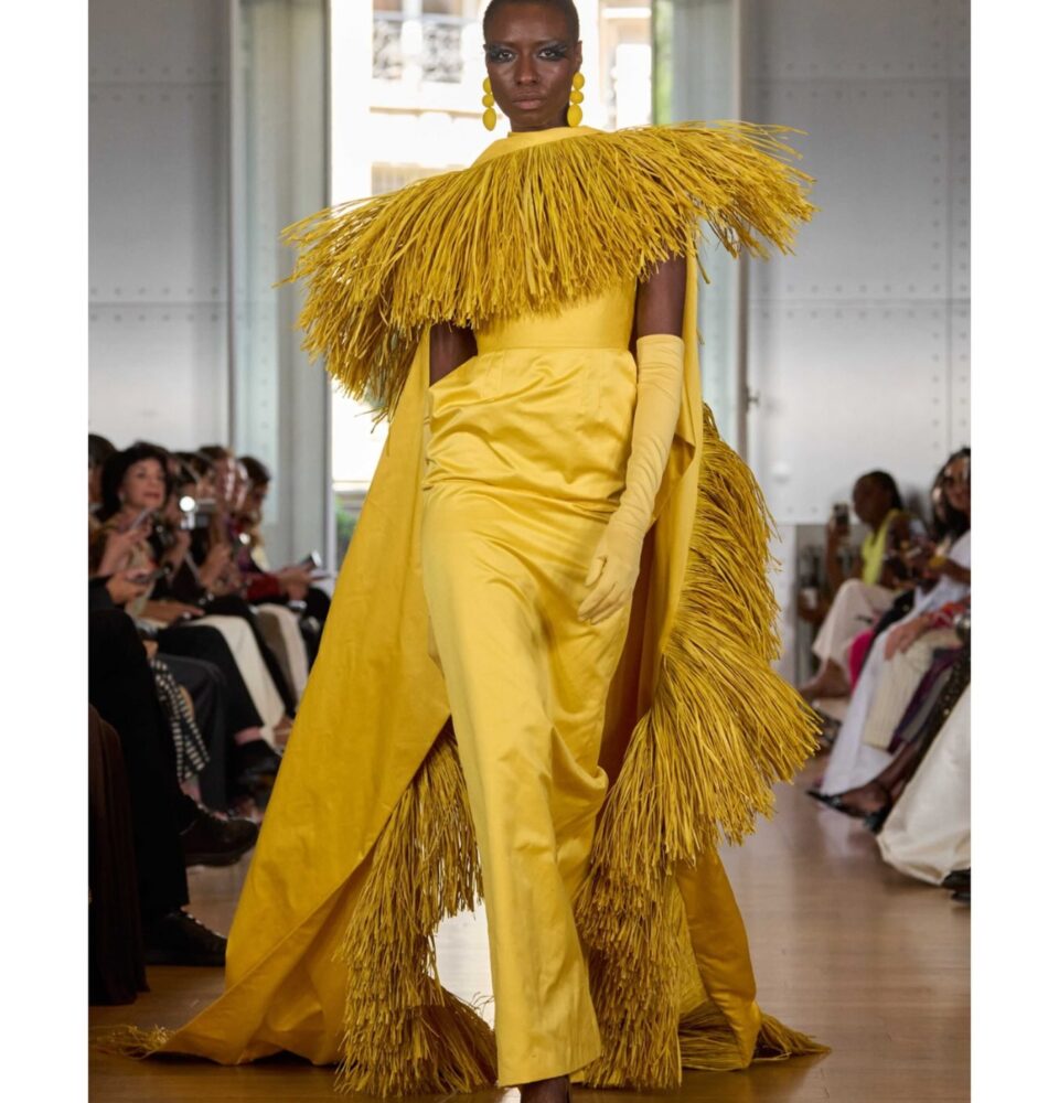 Imane Ayissi’s "Ozouandam Ollat collection at Paris Haute Couture Week. Photo Credit: Launchmetrics/Instagram