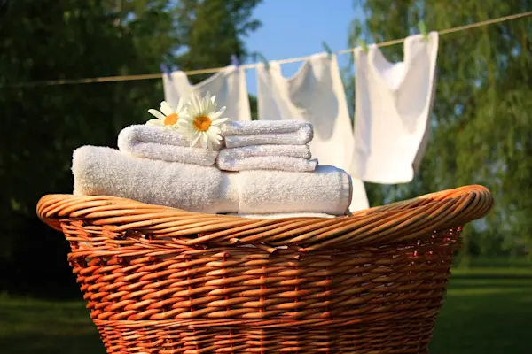 Air drying white clothes. Photo Credit: Get Set Clean