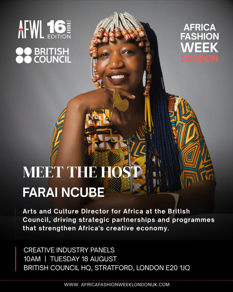 Farai Ncube. Photo Credit: Africa Fashion Week London