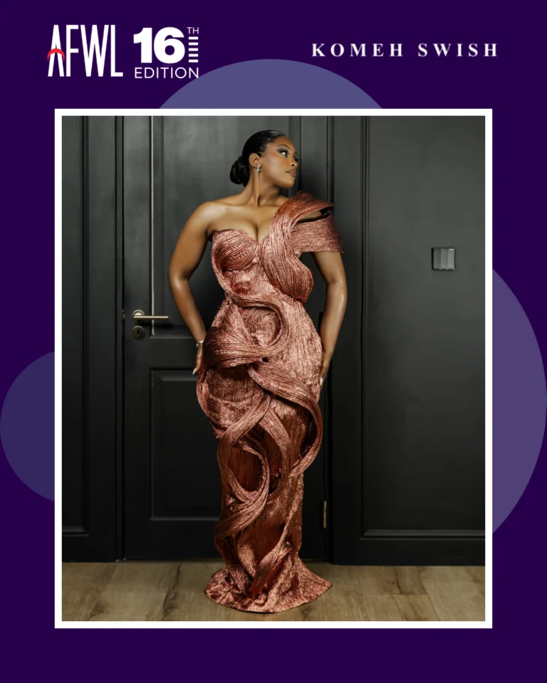 Komeh Swish. Photo Credit: Africa Fashion Week London