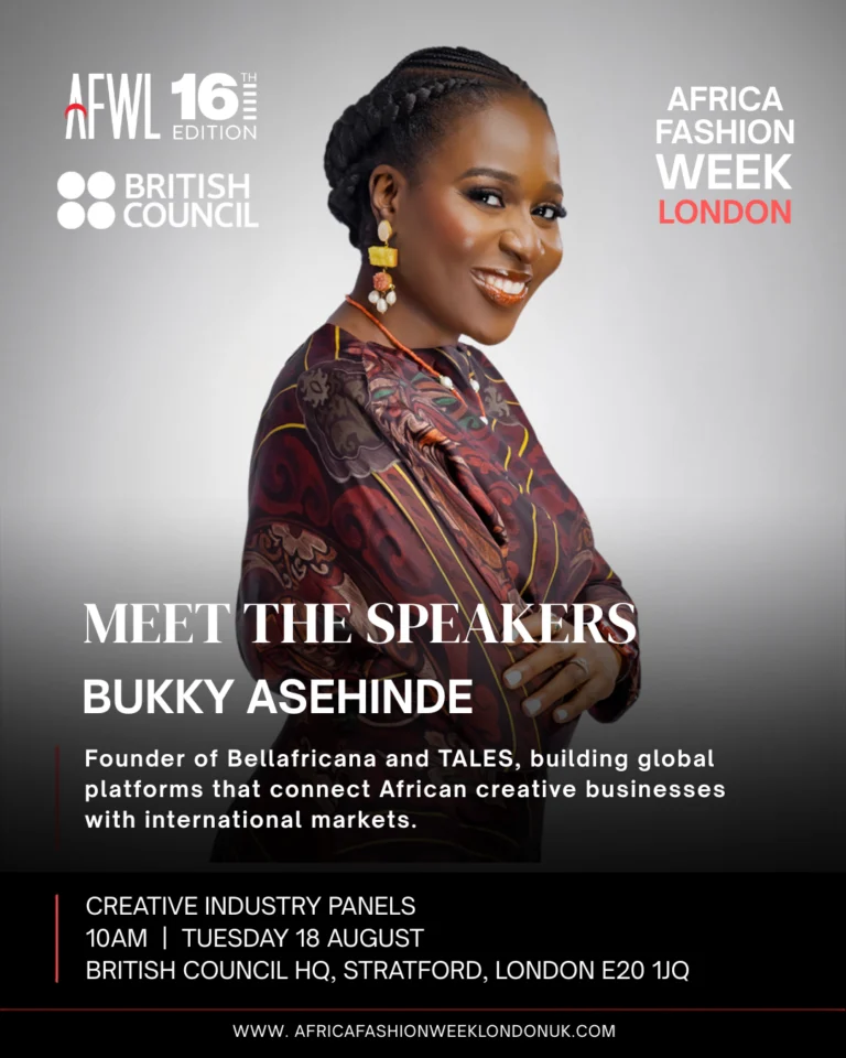 Bukky Asehinde. Photo Credit: Africa Fashion Week London