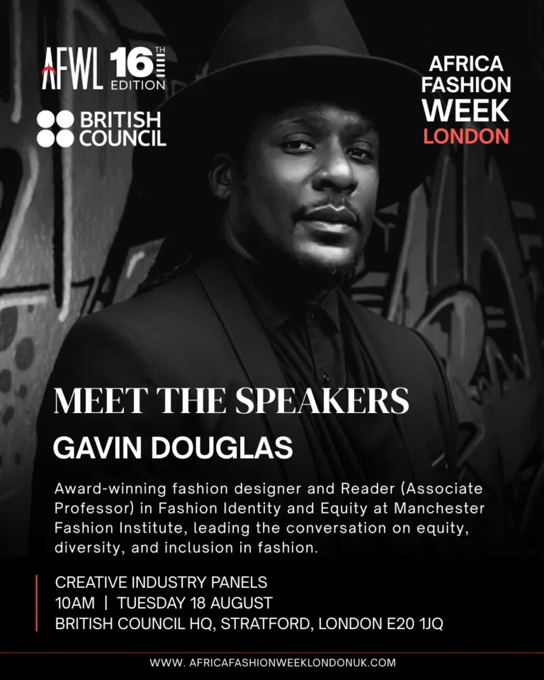 Gavin Douglas. Photo Credit: Africa Fashion Week London