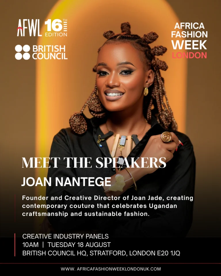 Joan Nantege. Photo Credit: Africa Fashion Week London