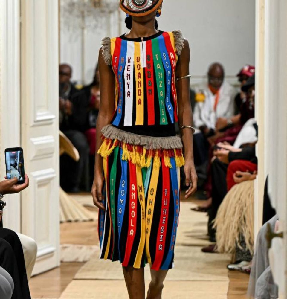MaXhosa Africa Women's Spring/Summer 2027 collection at Paris Fashion Week. Photo Credit: Avola