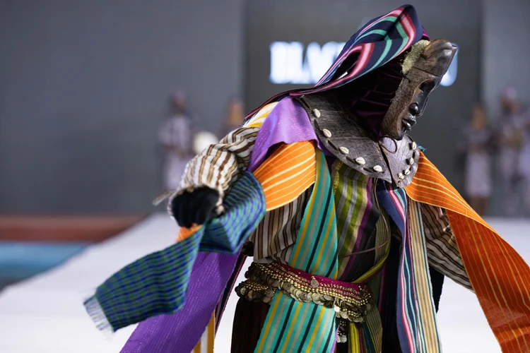 Designer Black Adudu at AFWN2025. Photo Credit: Africa Fashion Week London