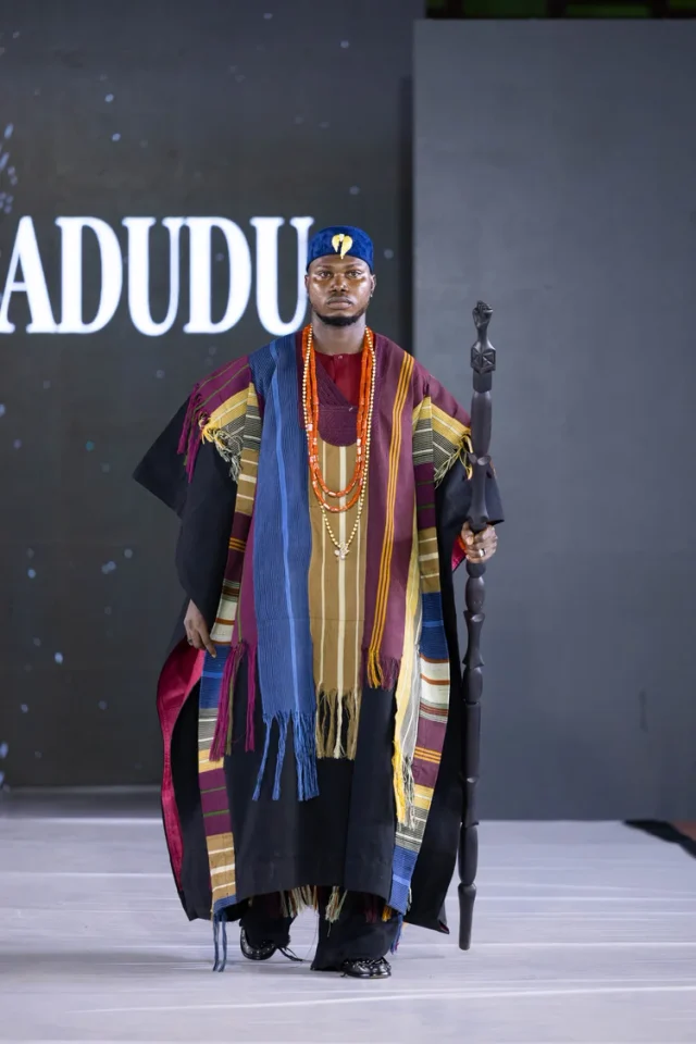 Designer Black Adudu at AFWN2025. Photo Credit: Africa Fashion Week London