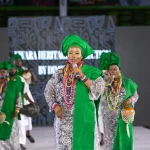 Kwara Heritage Troupe at AFWN2025. Photo Credit: Africa Fashion Week London