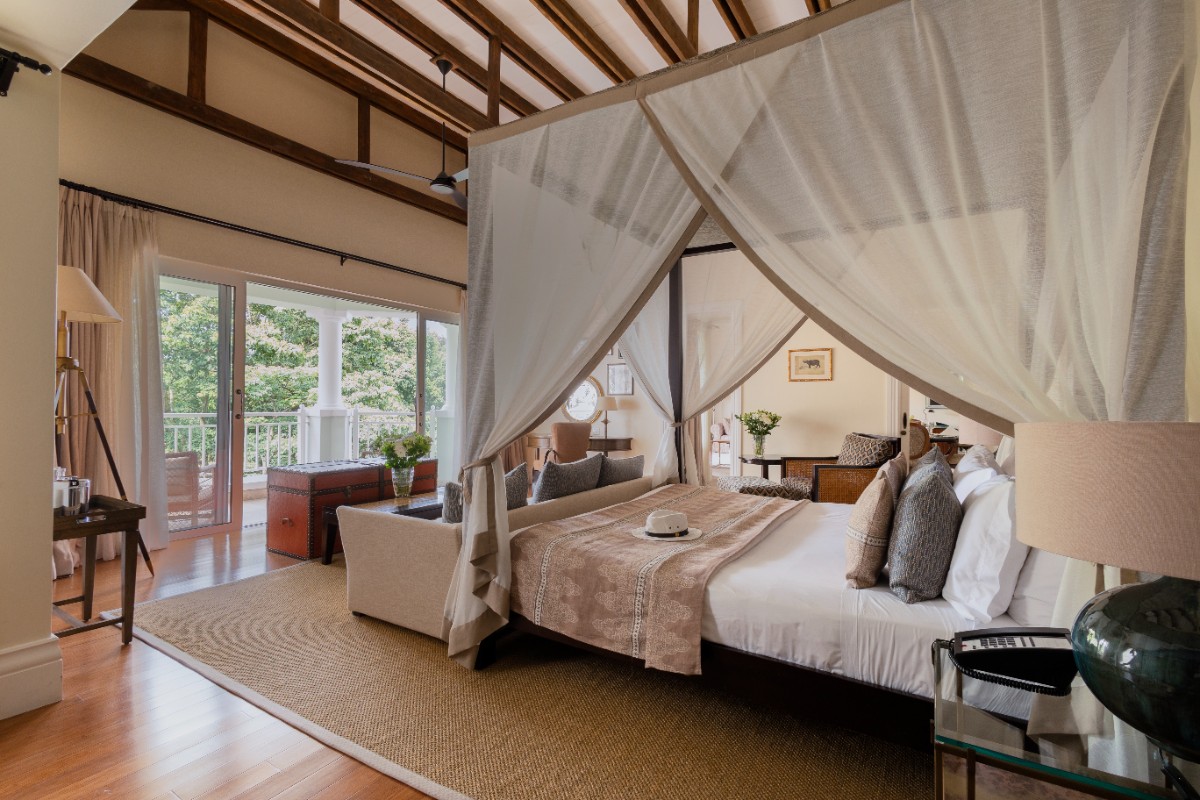 Inside the Karen Blixen Suite, highlighting the property's signature all-suite layout and residential design. Photo Credit: Hemingways Nairobi