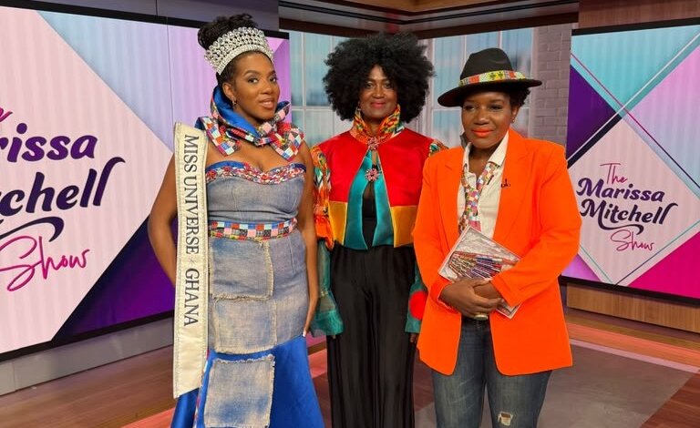 L-R) Andromeda Osam Peters, Afua Sam, and Shiri Achu. Photo Credit: Studio D'Maxsi